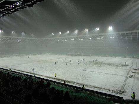 Jogo de futebol na Eslovenia