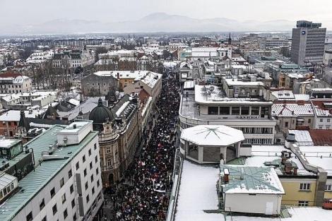 08/02 - Protesto em Liubliana!