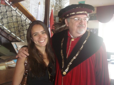 Raquel no Castelo de Bled