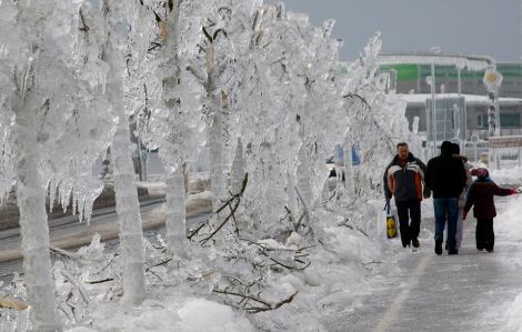 Eslovênia, inverno em Postojna